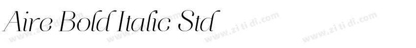 Aire Bold Italic Std字体转换